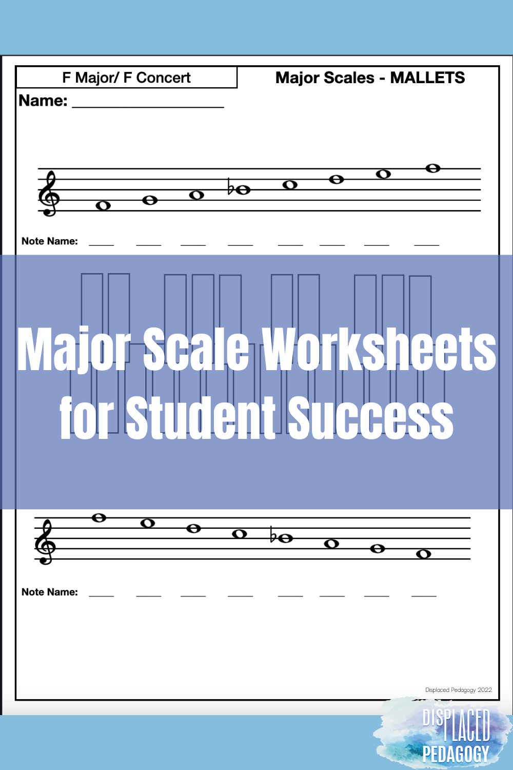 How to Use My Scale Worksheets in Your&nbsp;Classroom